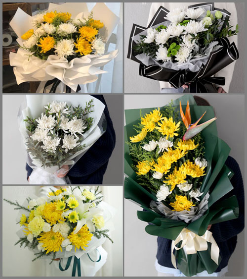 山东莱芜莱城区苗山镇王家胡同村白事花束代送
